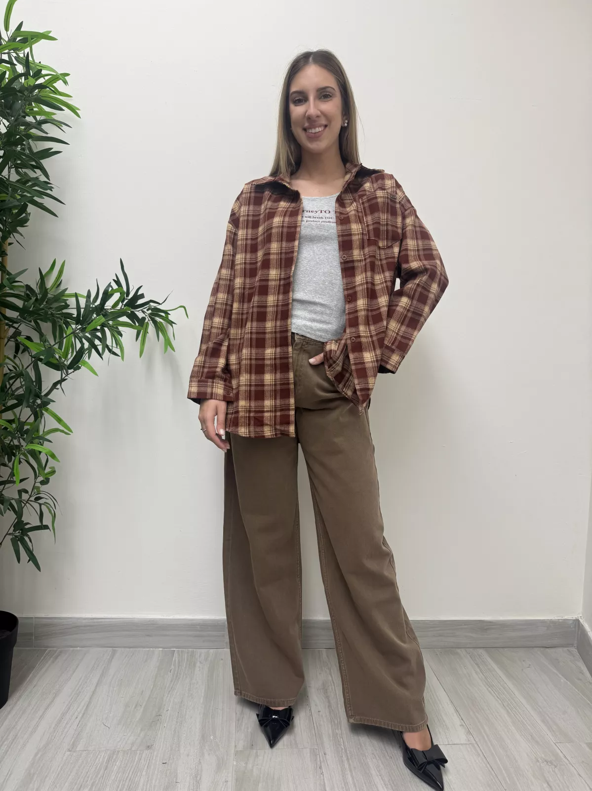 Camicia a Quadri con Top 1
