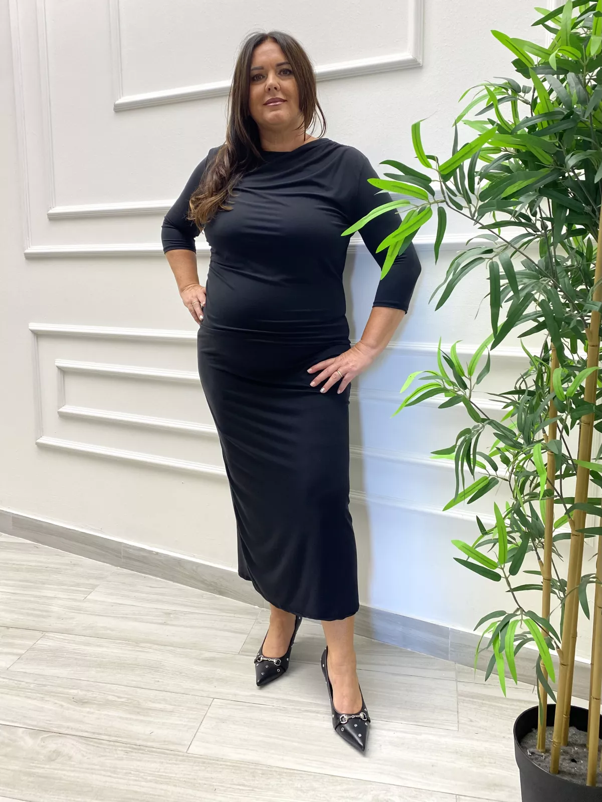 Abito In Maglia Nero Susy Star 1