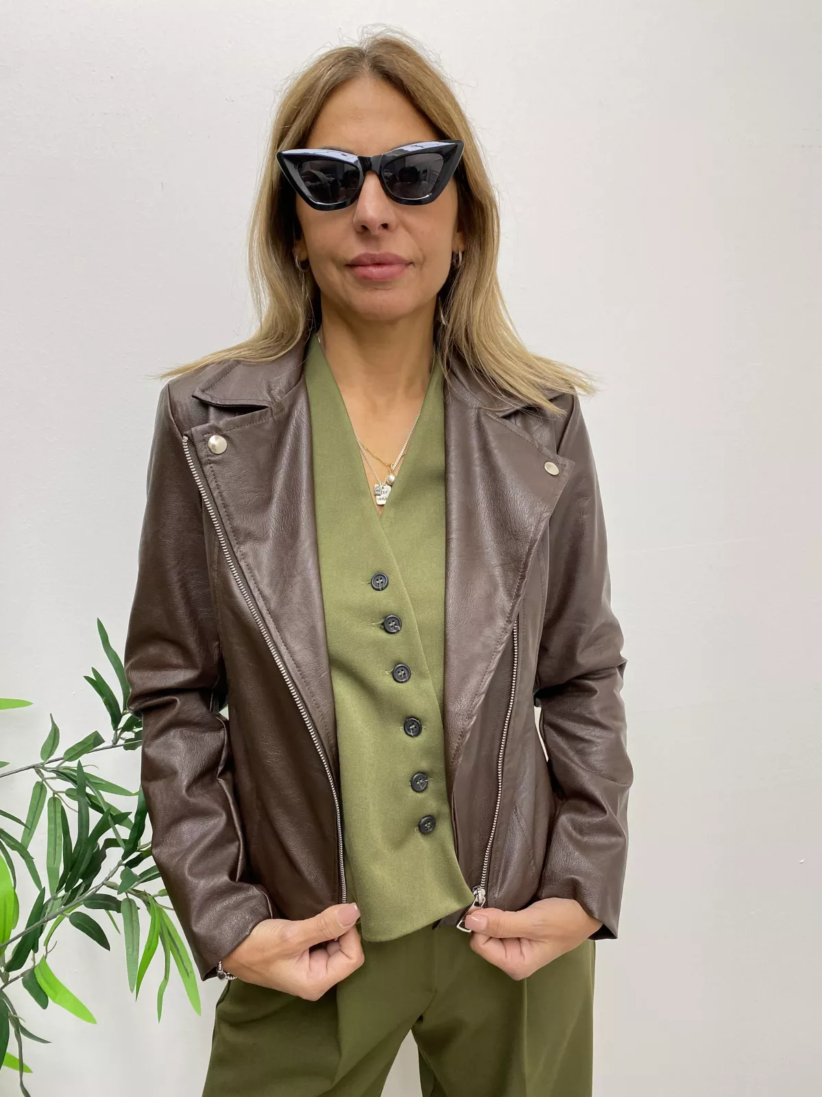 Chiodo ecopelle Susy mix 2