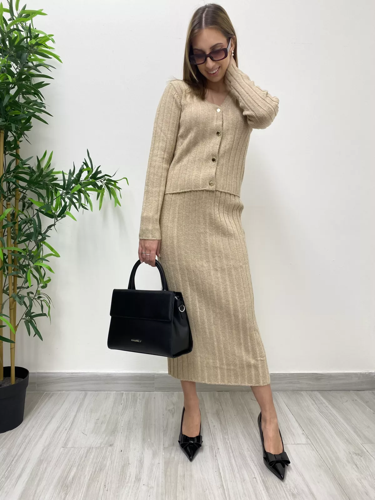 Cardigan Scollo a V Markup 1