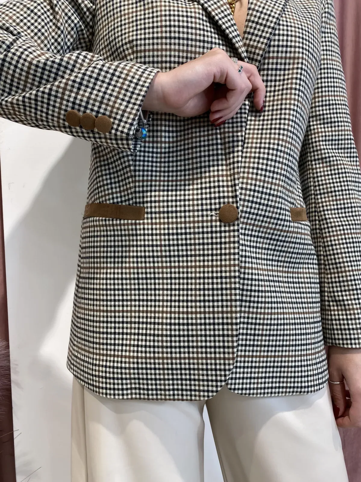 Giacca a Quadretti Susy Mix 2