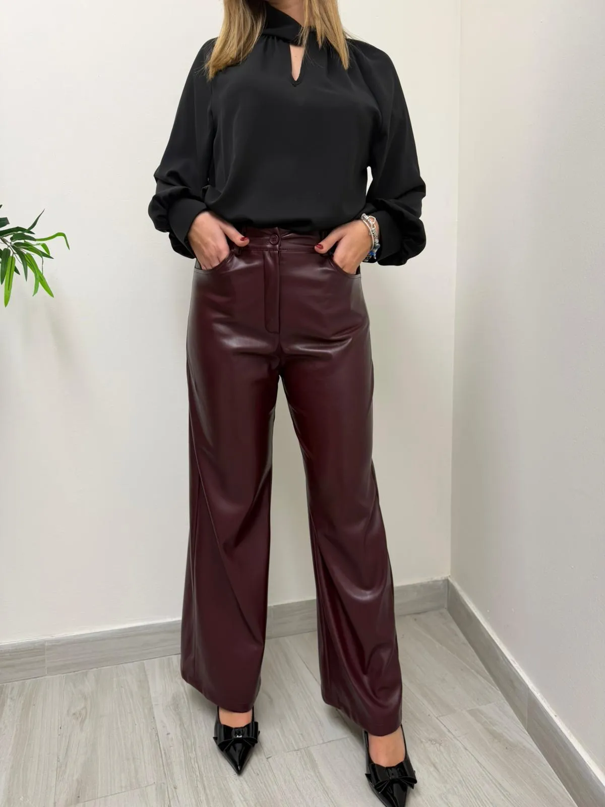 Pantalone Ecopelle a Palazzo Tensione In 2