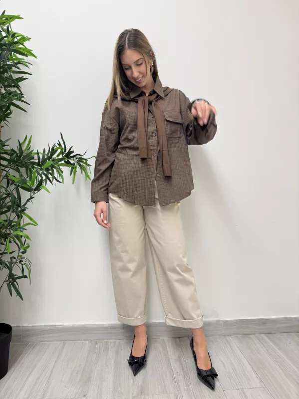 Camicia a Quadri con Maglioncino 1
