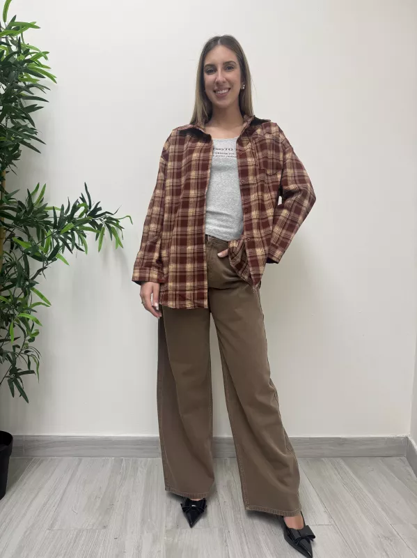 Camicia a Quadri con Top 1