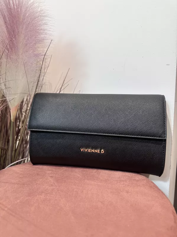 Pochette Saffiano Nera Vivienne D 1
