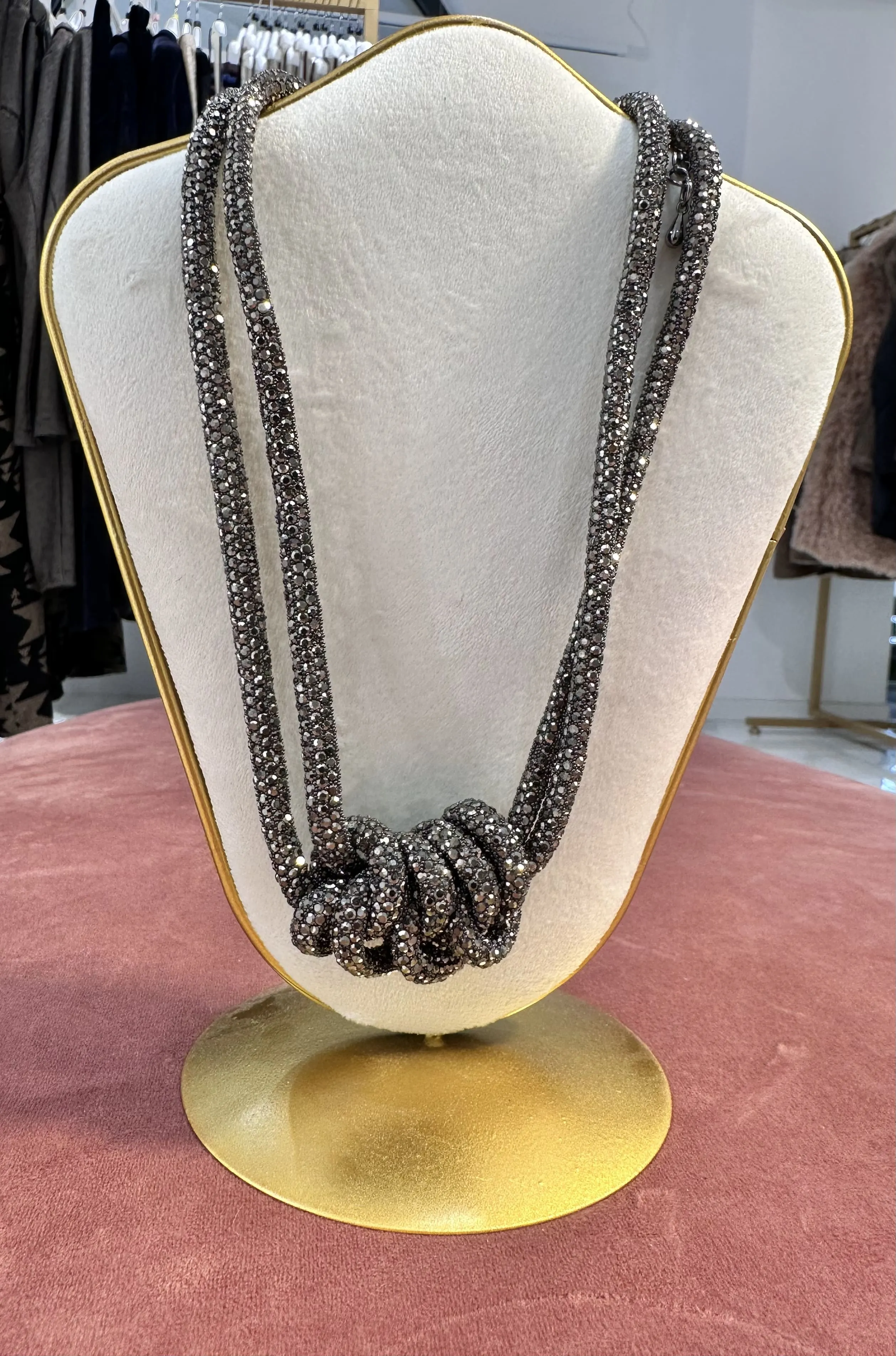 Collana Nodo a Strass 1