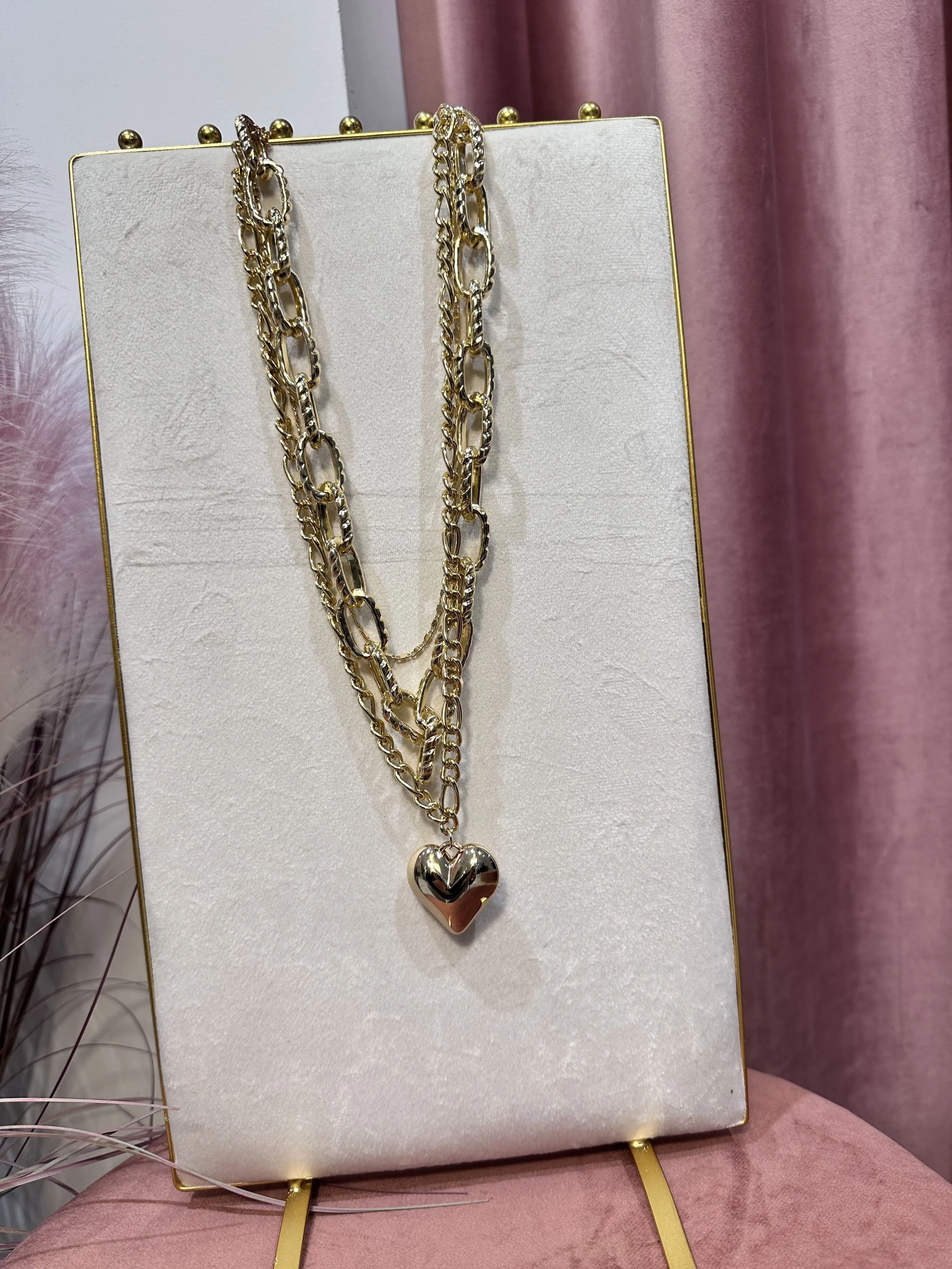 Collana a Catena con Cuore 1