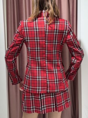 GIACCA TARTAN ROSSA TWO WAY - immagine 3