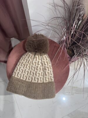 CUFFIA POM POM BEIGE NAMASTE' - immagine 5